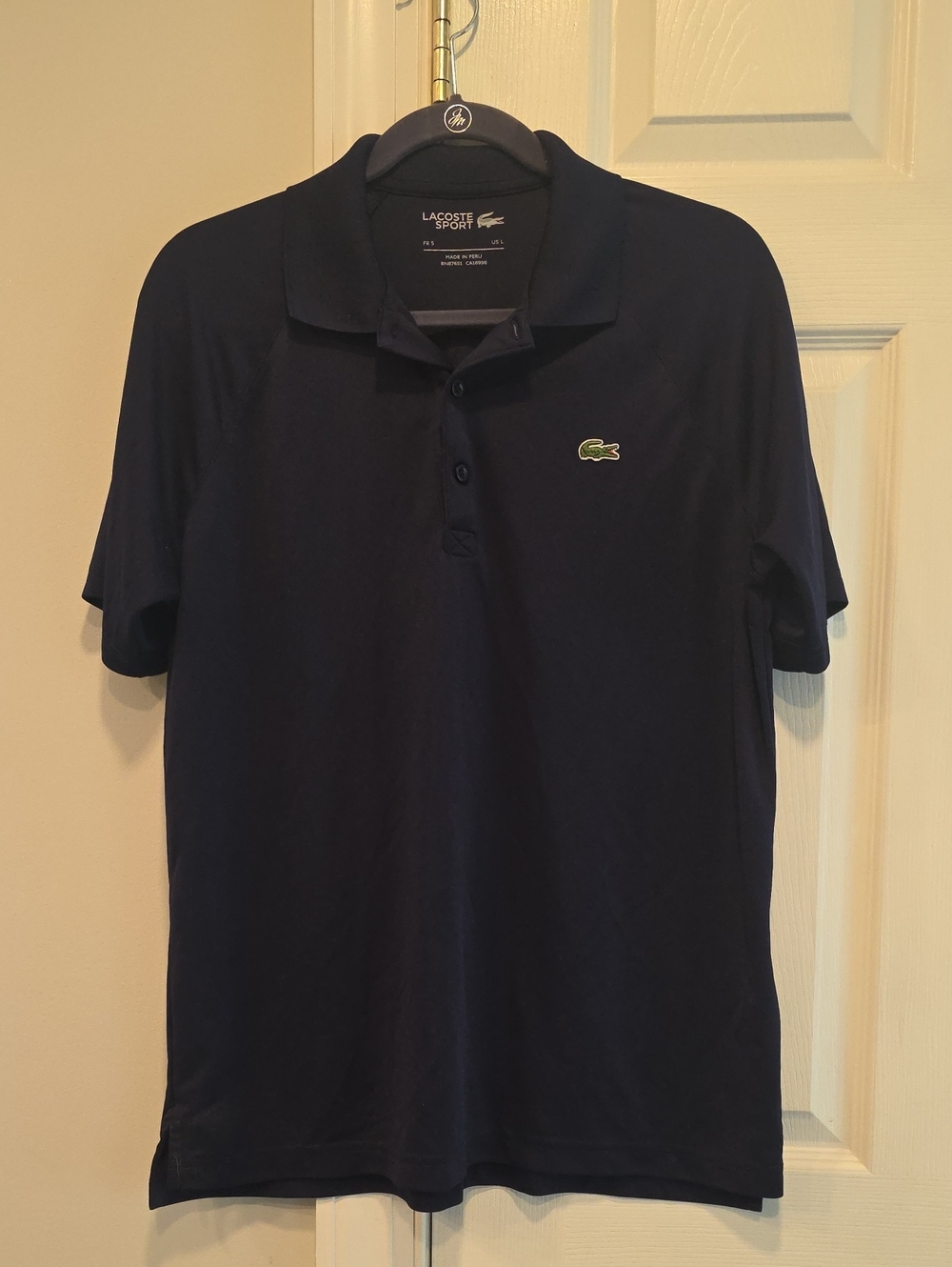 Men's Black Short-Sleeve Polo